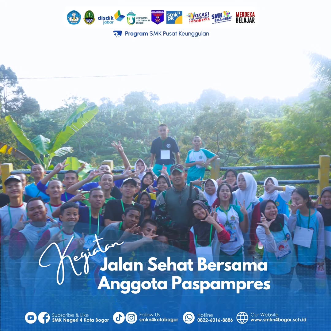 Jalan Sehat Rangkaian Wawasan Kebangsaan SMKN 4 Bogor