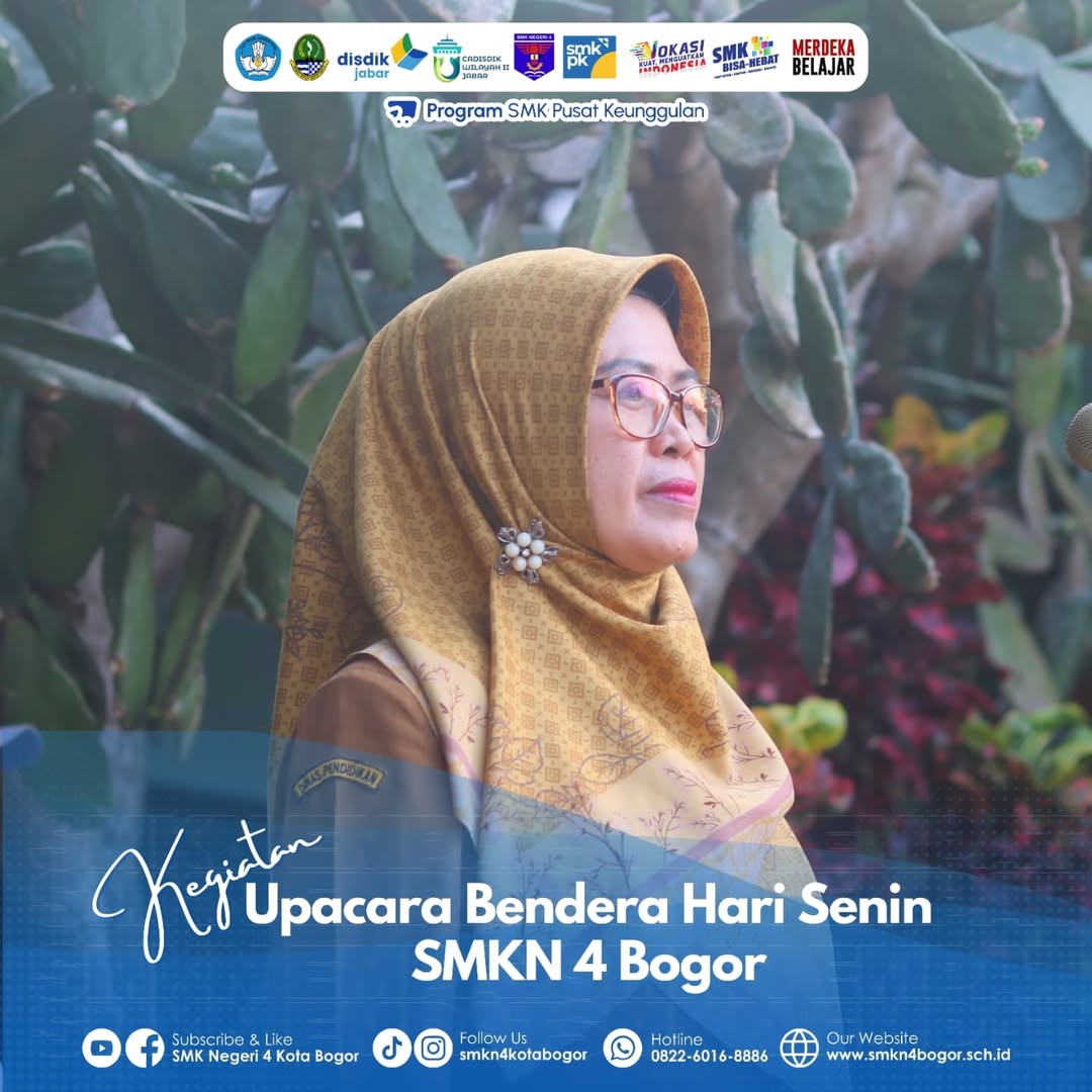 Upacara Bendera Rutin di SMK Negeri 4 Bogor