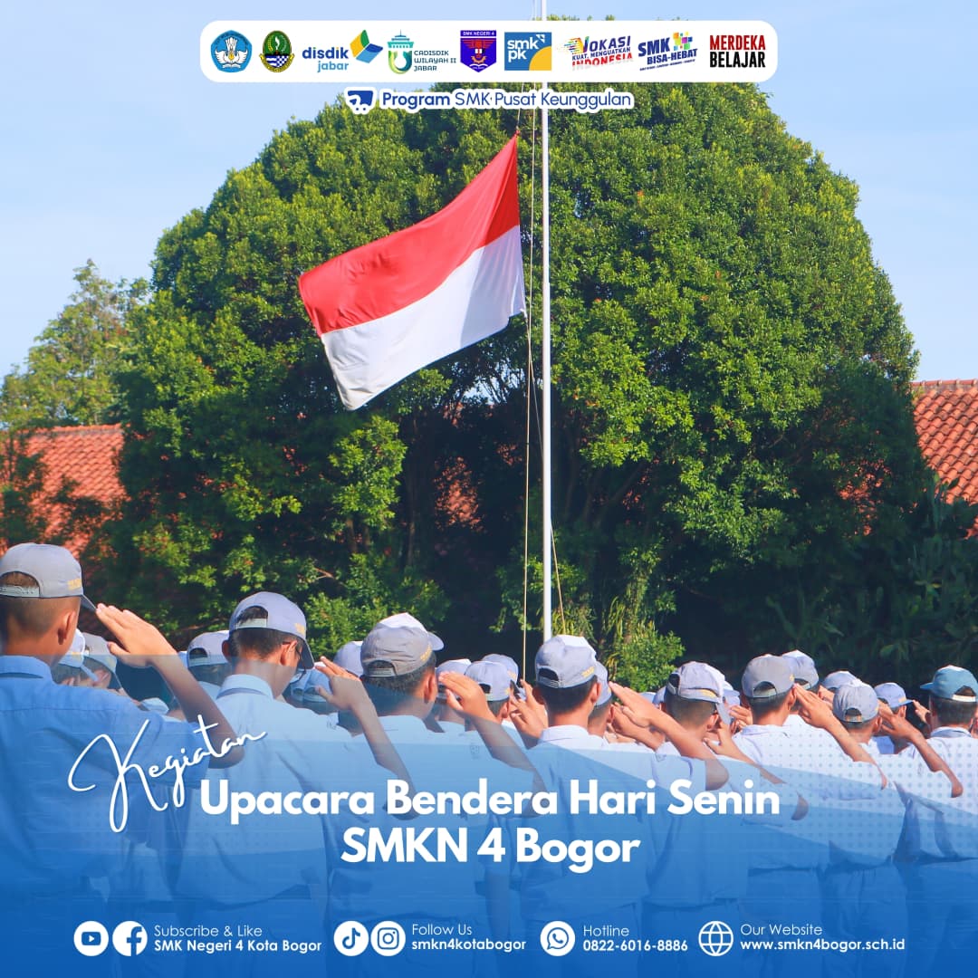 Upacara Bendera SMKN 4 Bogor Dilaksanakan