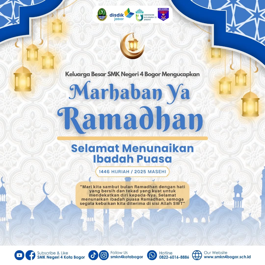 SMKN 4 Bogor Ucapkan Selamat Menunaikan Ibadah Puasa