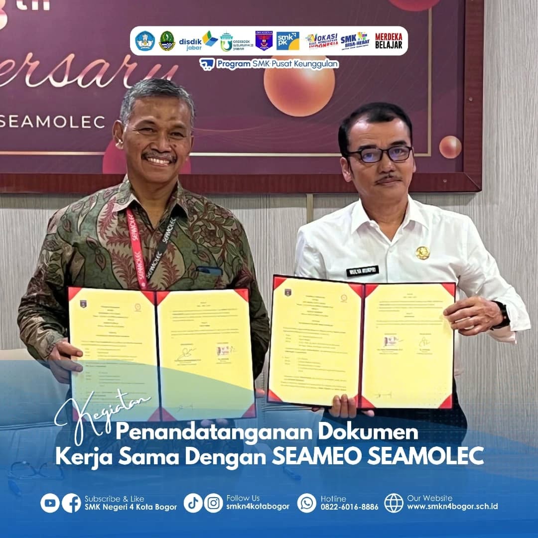 SMKN 4 Bogor Jalin Kerja Sama dengan SEAMOLEC