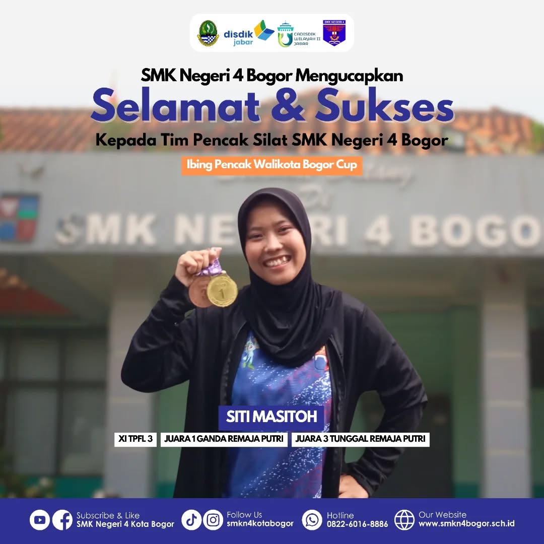 Siswa SMKN 4 Bogor Juara 1 dan 3 Pencak Silat Walikota Bogor Cup
